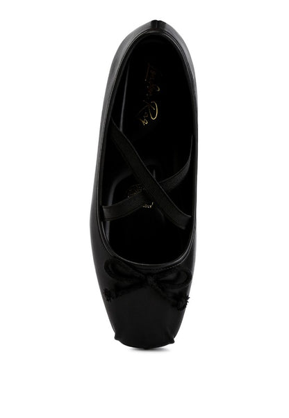 Leina Recycled Faux Leather Ballet Flats