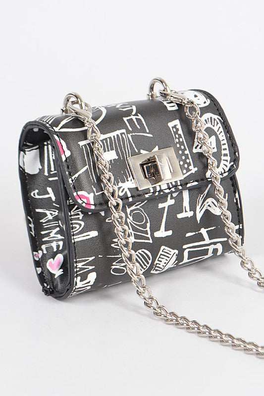 Petite Mini Graffiti Swing Bag