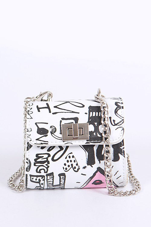 Petite Mini Graffiti Swing Bag