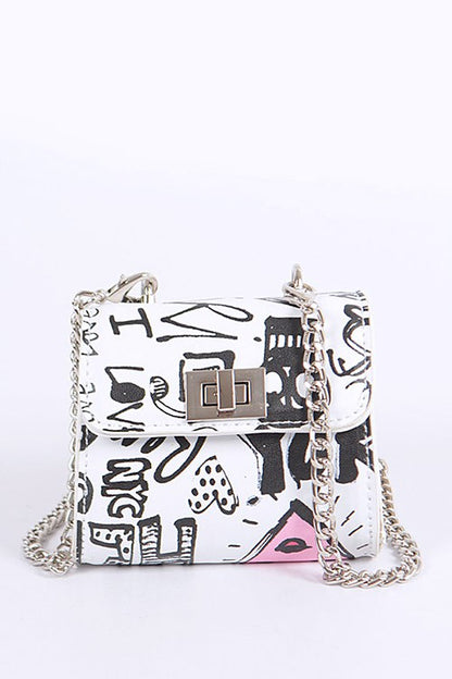 Petite Mini Graffiti Swing Bag