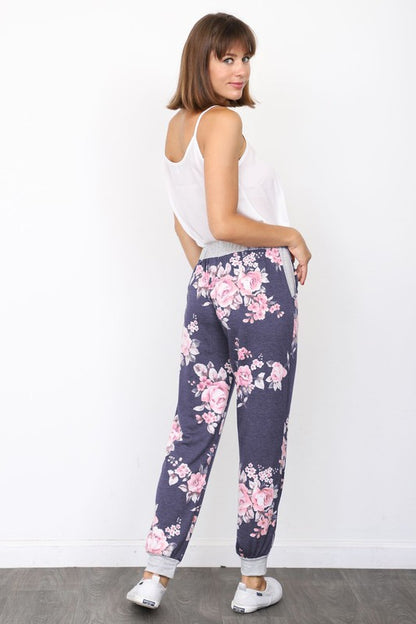 Plus Floral Drawstring Jogger