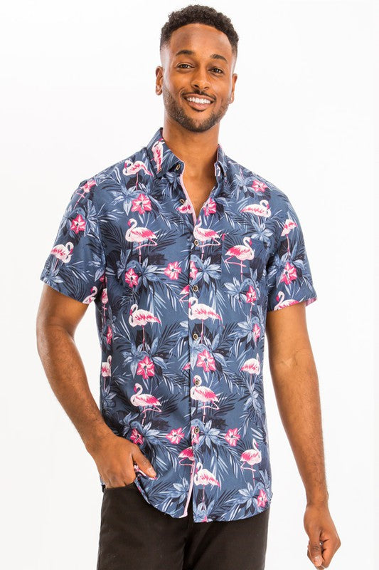 PRINT HAWAIIAN SHIRT