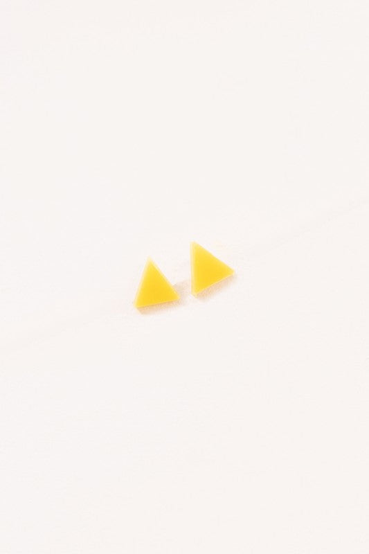 Porsha Triangle Stud Earrings