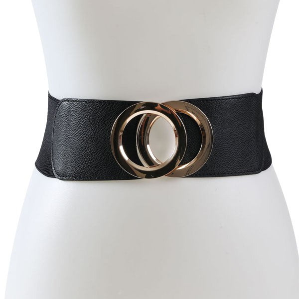 GOLD DOUBLE CIRCLE FASHION BELT