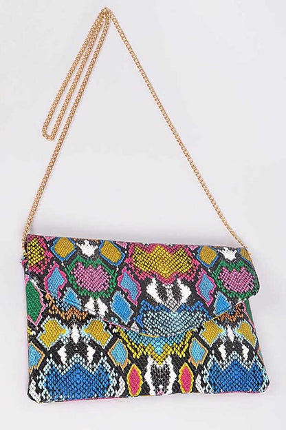 Multi Color Python Printed Convertible Envelope