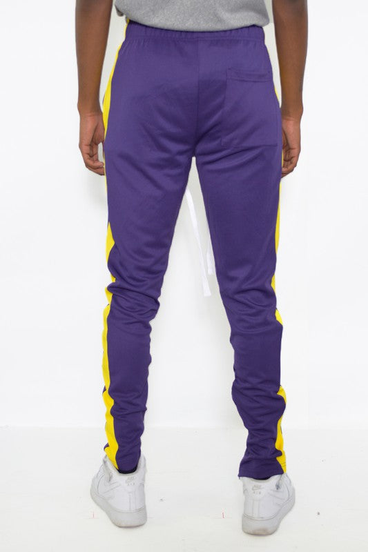 SLIM FIT SINGLE STRIPE TRACK PANT