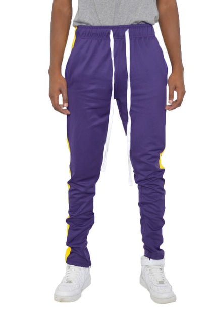 SLIM FIT SINGLE STRIPE TRACK PANT