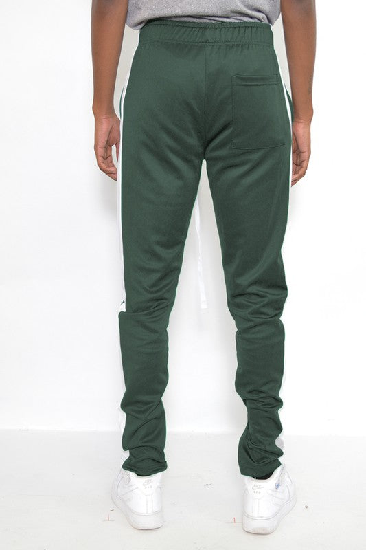 SLIM FIT SINGLE STRIPE TRACK PANT