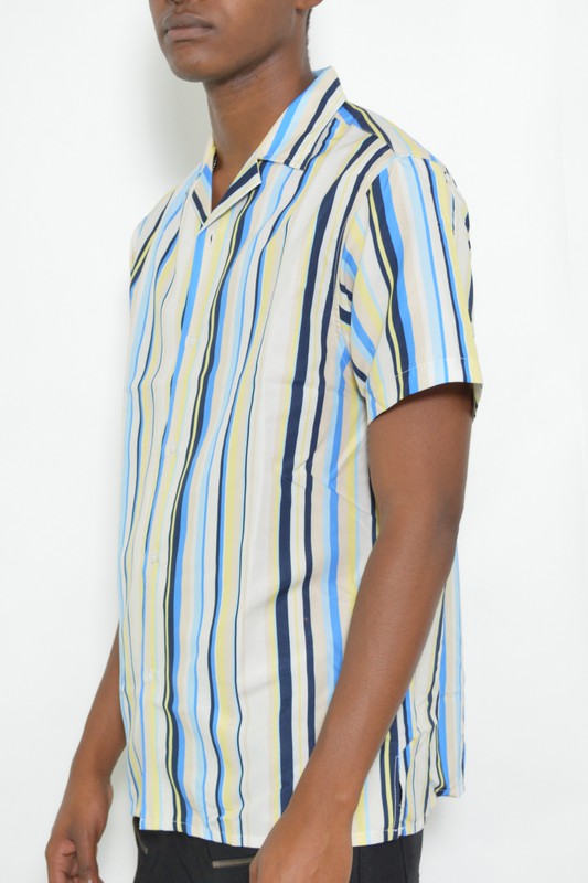 Mens Short Sleeve Button Down