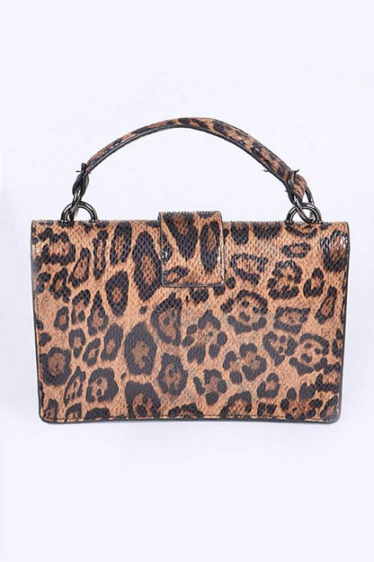 2 In 1 Leopard Print Cleared Bag Set