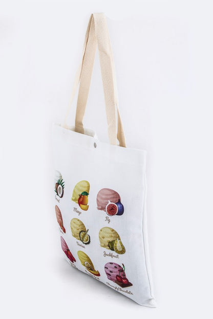 Mix Fruit Canvas Tote