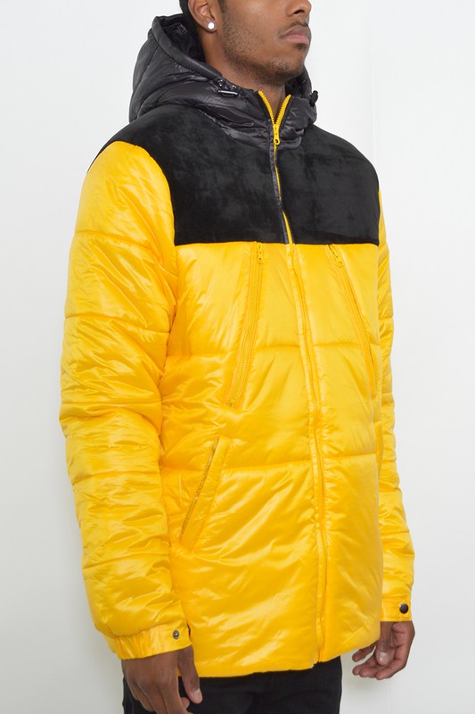 MENS PADDED BUFFLE PUFFER JACKET