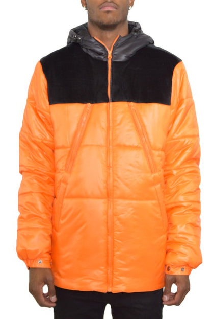 MENS PADDED BUFFLE PUFFER JACKET