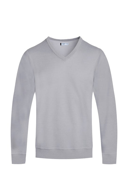 SOLID V-NECK SWEATER