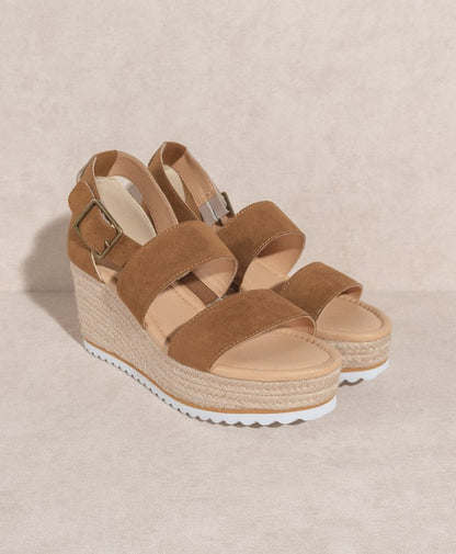 OASIS SOCIETY Slyvie - Double Strap Wedge Heel