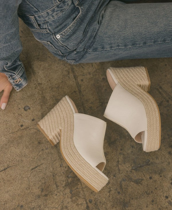 Oasis Society Melissa - Espadrille Platform Slide