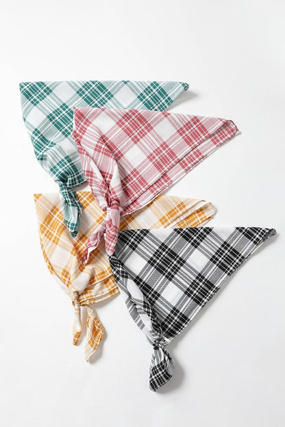 Triangle Flannel Head Scarf