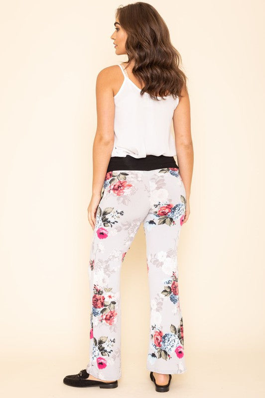 Floral Drawstring Pants