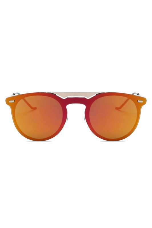 Round Circle Mirrored Fashion Sunglasses