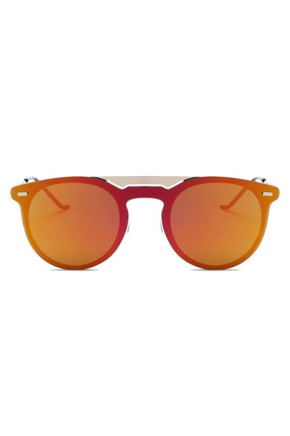 Round Circle Mirrored Fashion Sunglasses