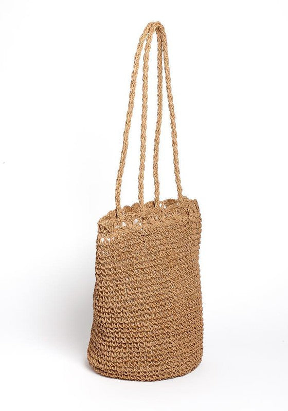 STRAW BEACH BAG