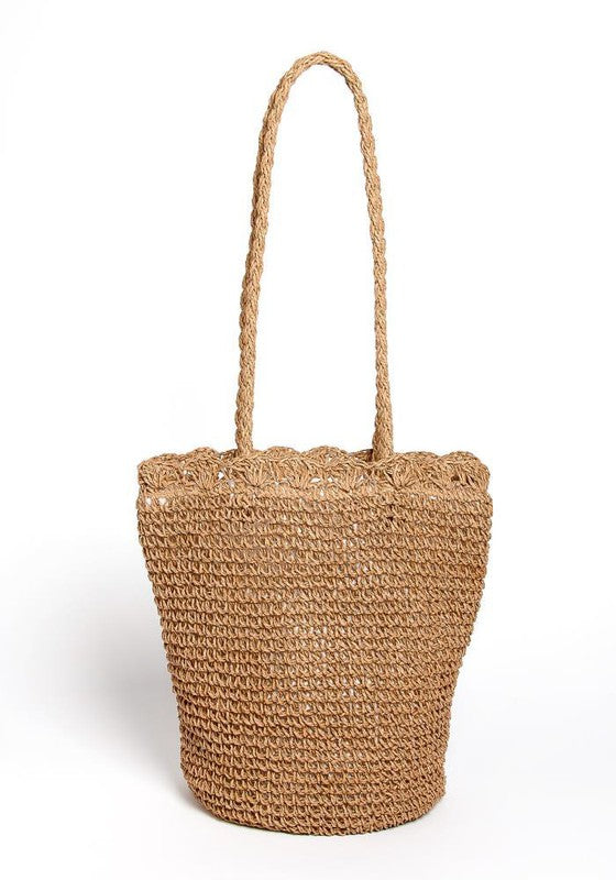 STRAW BEACH BAG