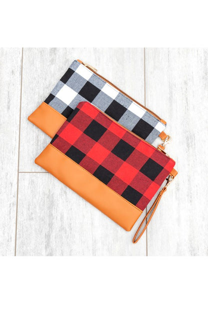 Buffalo Plaid Clutch