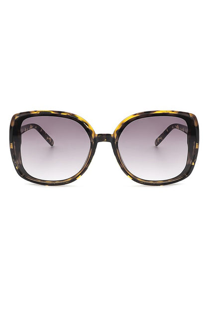 Women Square Oversize Retro Fashion Sunglasses