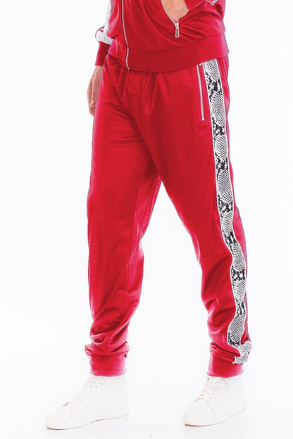 Weiv Mens Snake Side Tape Jogger Pants