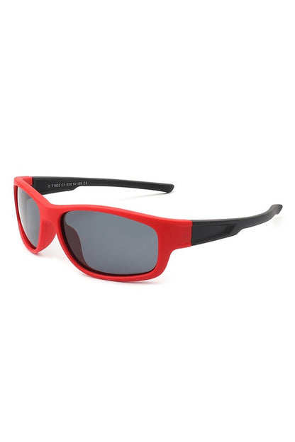 Kids Rectangle Polarized Sports Sunglasses