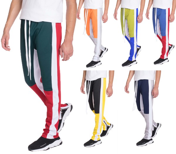 COLOR BLOCK TRACK PANTS