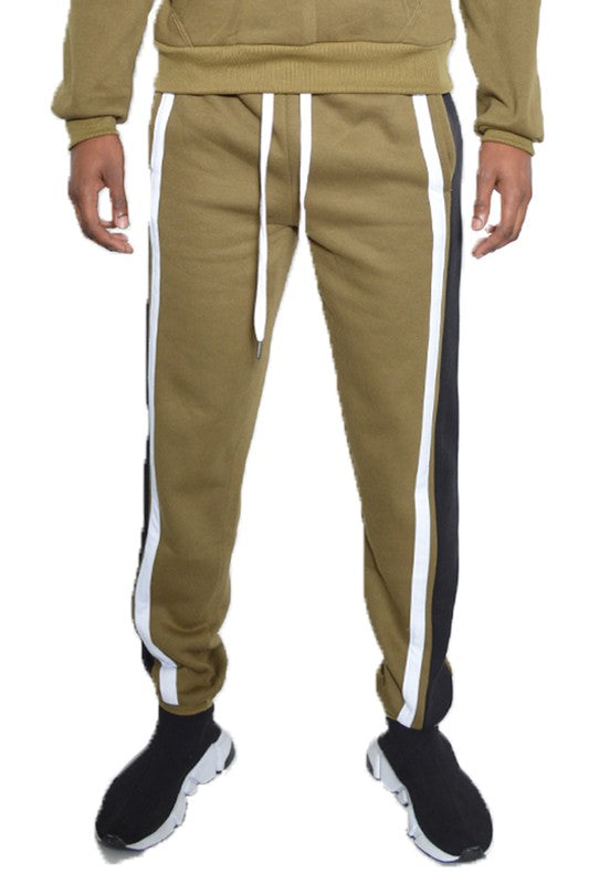 3 STRIPE COLOR BLOCK SWEAT PANTS