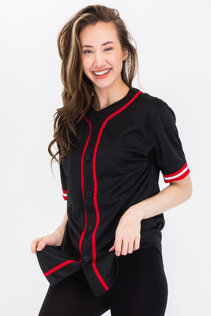 Unisex Active Sports Team Baseball Jersey