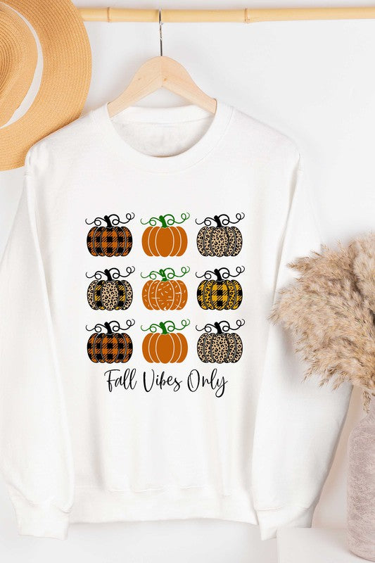 FALL VIBES ONLY GRAPHIC SWEATSHIRT