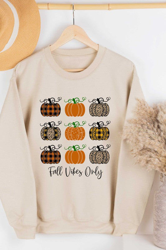 FALL VIBES ONLY GRAPHIC SWEATSHIRT