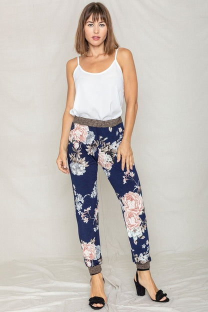 Rose Print Jogger