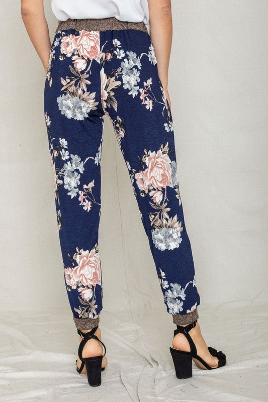 Rose Print  Jogger