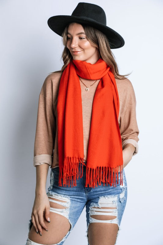 CASHMERE FEEL WINTER LONG SCARF