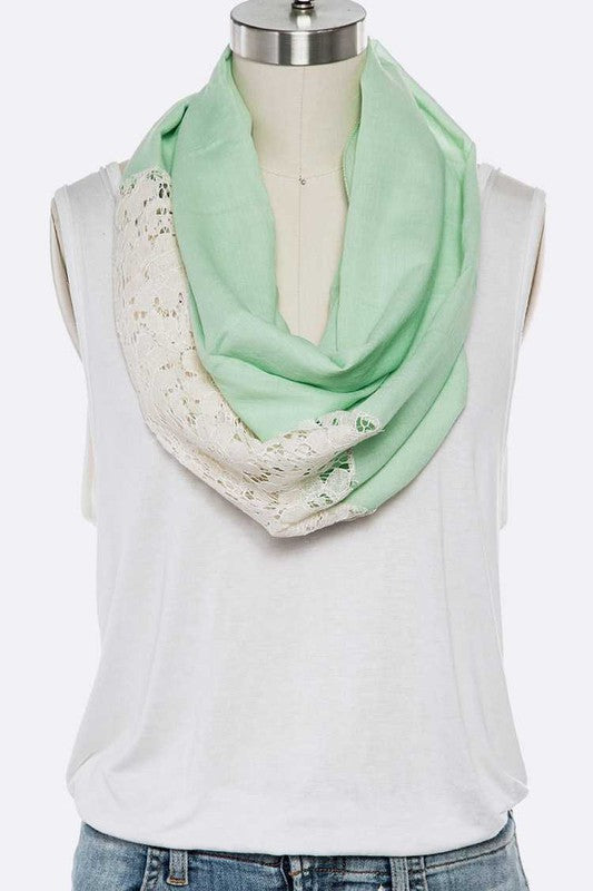 Cotton Lace Iconic Infinity Scarf