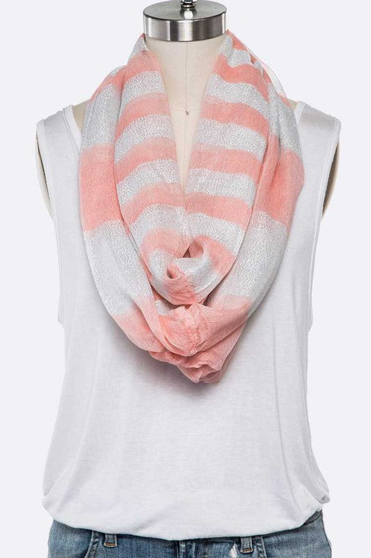 Stripe Large Infinity Scarf