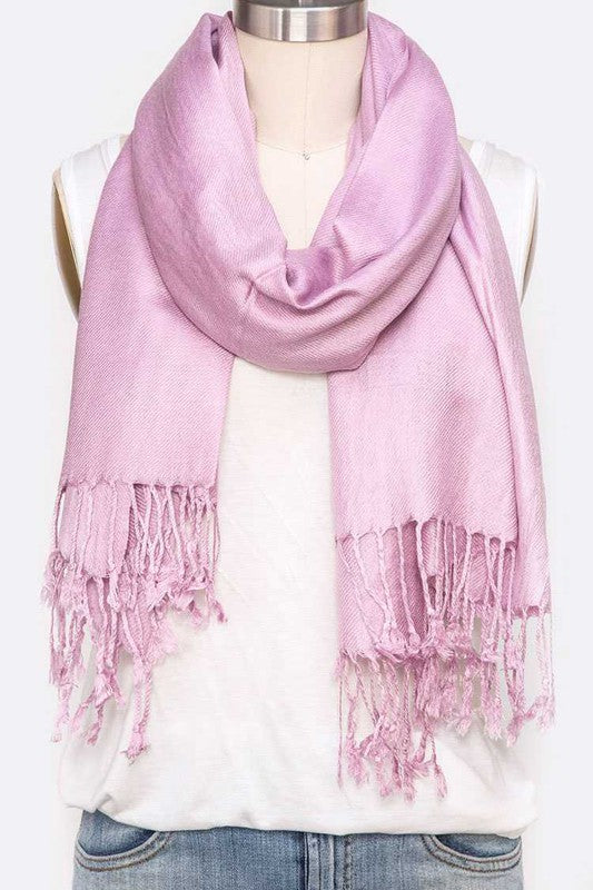 Large Silk Blend Pashmina Scarf