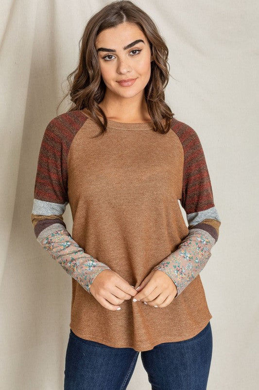 Color Block Sleeve Tunic