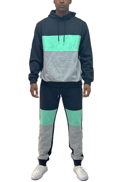 COLOR BLOCK SWEAT SET