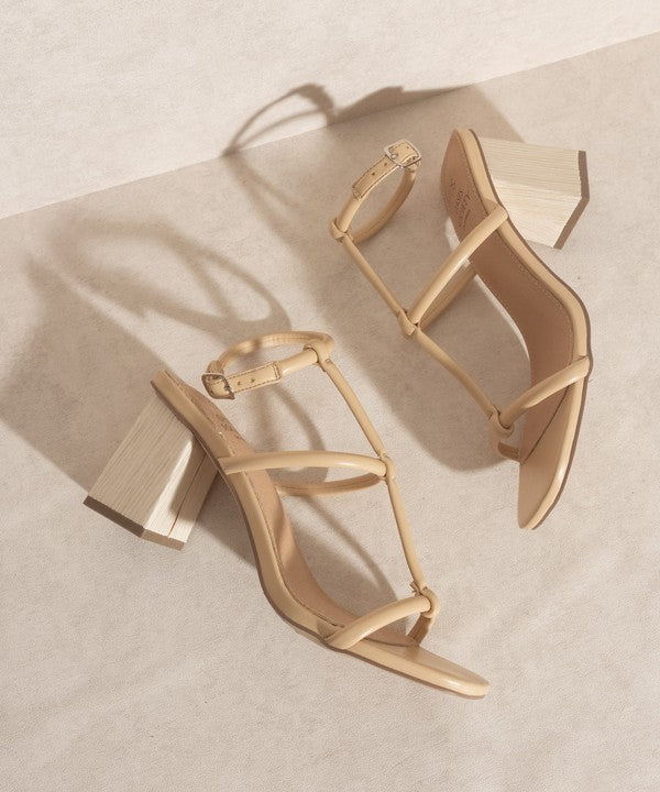 OASIS SOCIETY Sofia - Wooden Heel Sandals