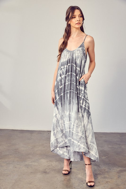 Tie-Dye Cami Maxi Dress