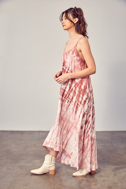 Tie-Dye Cami Maxi Dress