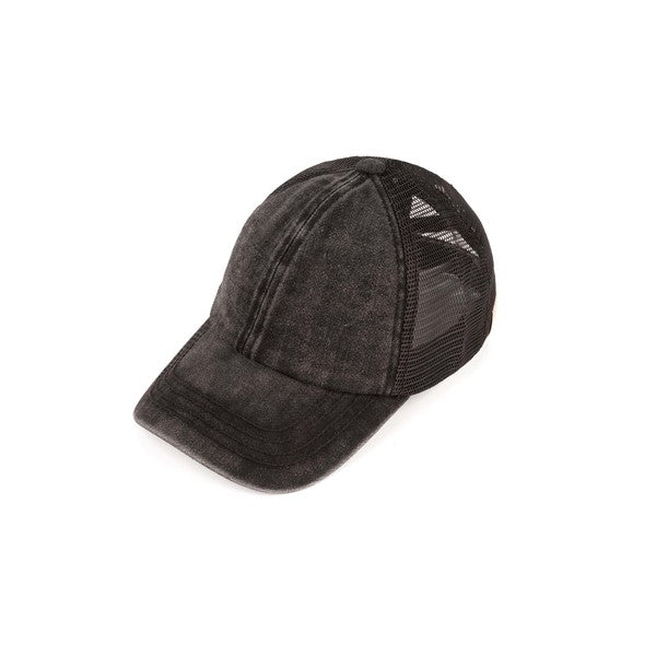 CC Kids Washed Denim Criss Cross Cap