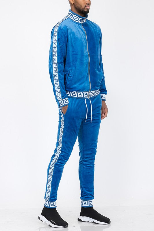 Track Set Velour Status Print Suit