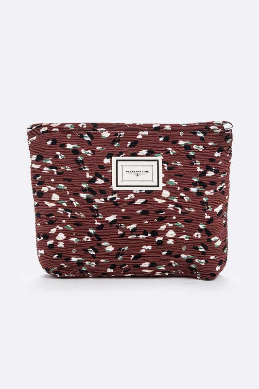 Crinkle Large Cosmetic Soft Pouch