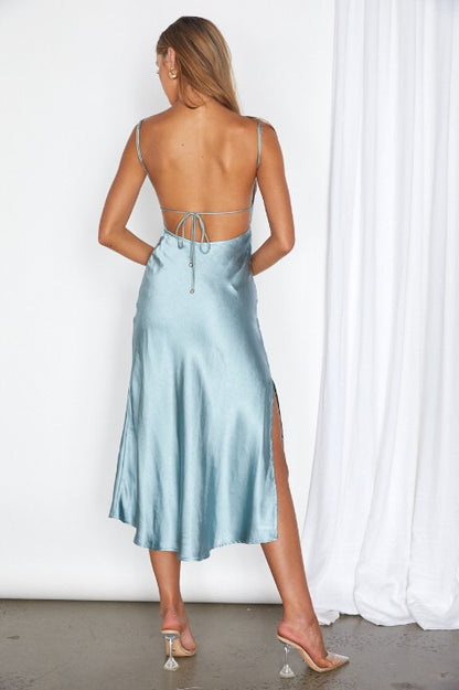 Satin Cami Midi Dress